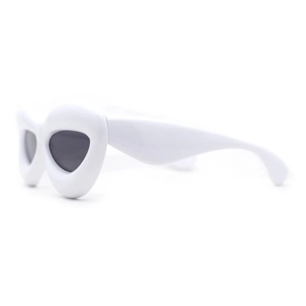 White Alien Sunglasses Futuristic Cosplay Y2K‎ Fashion Statement Sun Glasses New